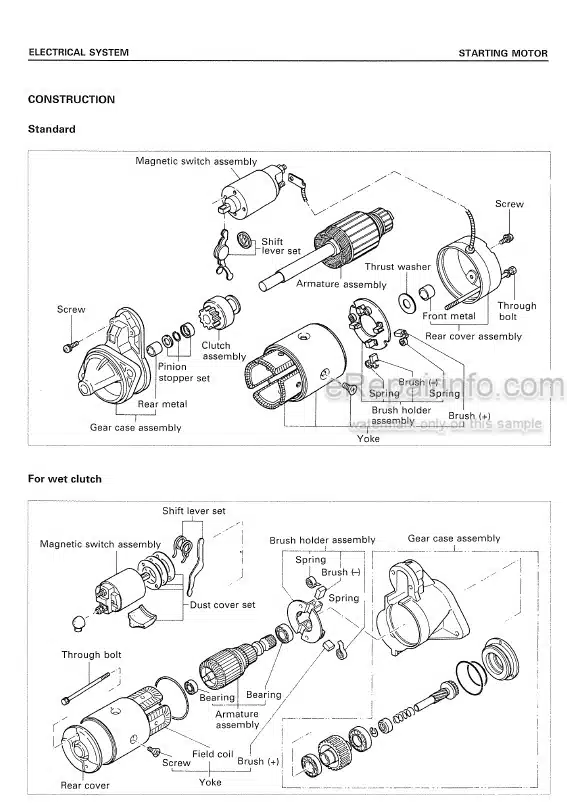 Photo 4 - Komatsu H20 Shop Manual Gasoline Engine For Komatsu Forklift