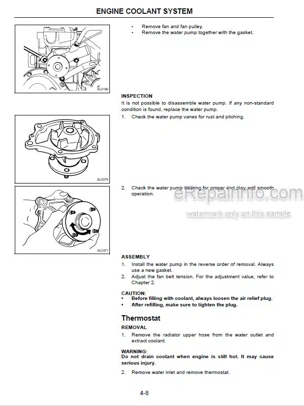 Photo 1 - Komatsu K21 K25 Service Manual Engine For Komatsu Forklift SM301