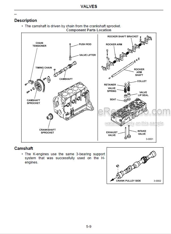 Photo 5 - Komatsu K21 K25 Service Manual Engine For Komatsu Forklift SM301