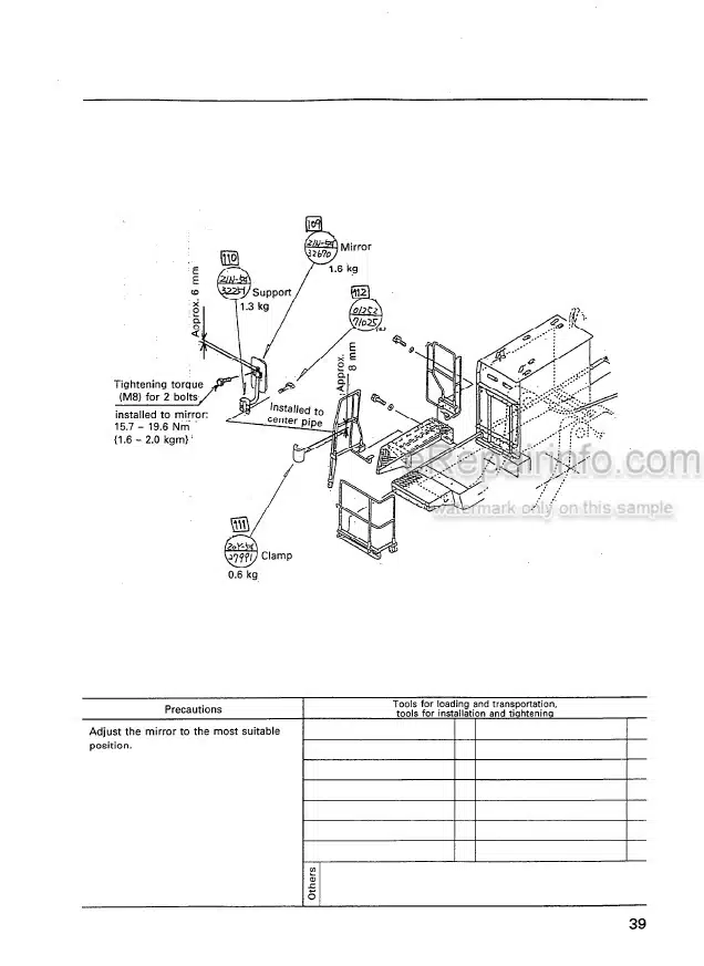 Photo 5 - Komatsu PC1100-6 PC1100SP-6 PC1100LC-6 Field Assembly Instruction Hydraulic Excavator SEAW001100 SN 10001-
