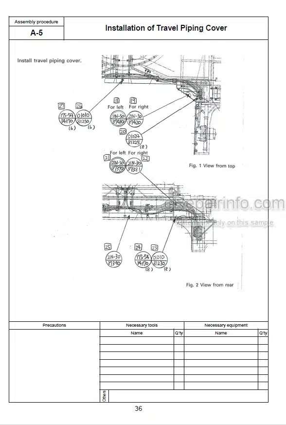 Photo 6 - Komatsu PC1250-8 PC1250LC-8 PC1250SP-8 Field Assembly Instruction Hydraulic Excavator GEN00055-08