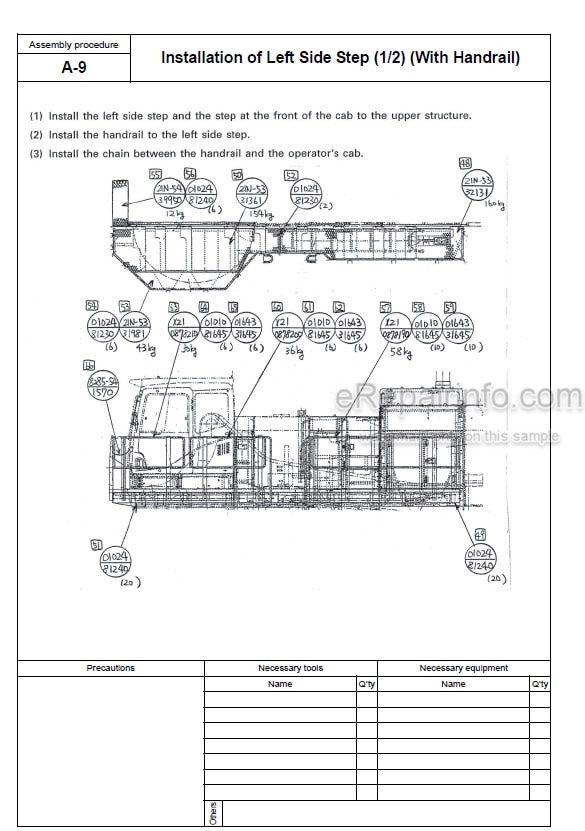 Photo 5 - Komatsu PC1250-7 PC1250LC-7 PC1250SP-7 Field Assembly Instruction Hydraulic Excavator GEN00015-03