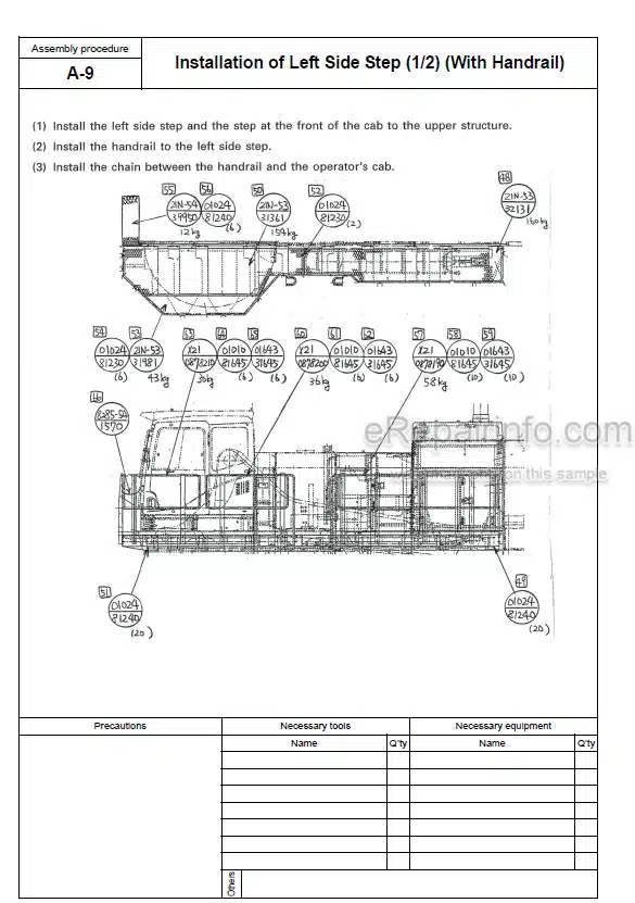 Photo 5 - Komatsu PC1250-7 PC1250LC-7 PC1250SP-7 Field Assembly Instruction Hydraulic Excavator GEN00015-03
