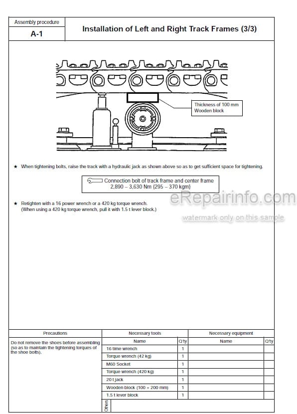 Photo 3 - Komatsu PC1250-8 PC1250LC-8 PC1250SP-8 Field Assembly Instruction Hydraulic Excavator GEN00055-08