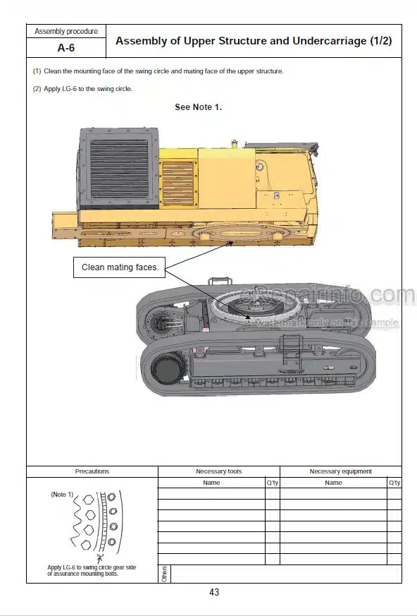 Photo 5 - Komatsu PC1250-8 PC1250LC-8 PC1250SP-8 Field Assembly Instruction Hydraulic Excavator GEN00055-08