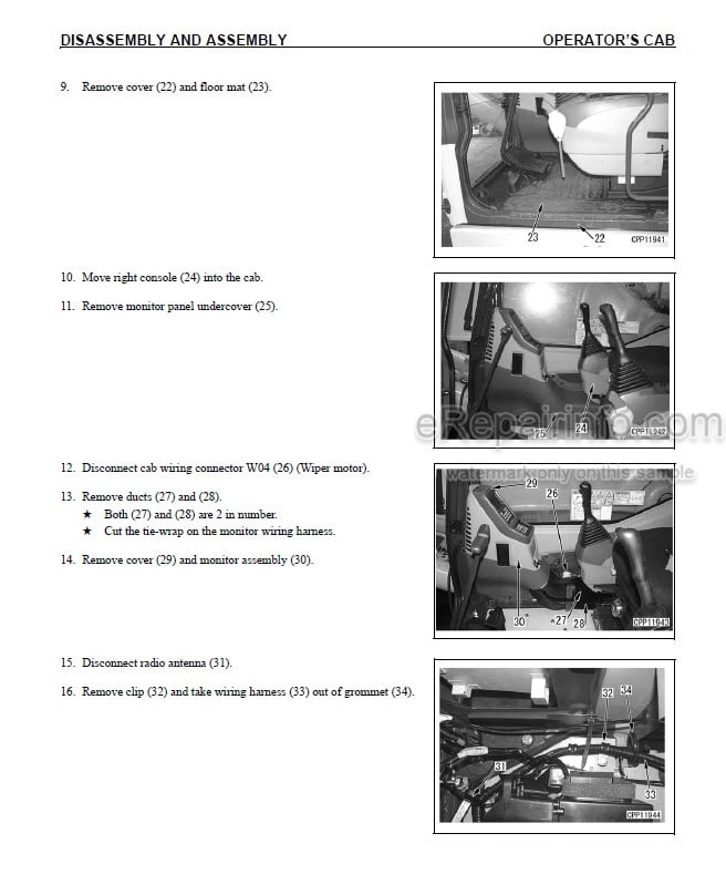 Photo 7 - Komatsu PC228US-8 PC228USLC-8 Operation And Maintenance Manual Hydraulic Excavator TEN00391-00 SN 50001-