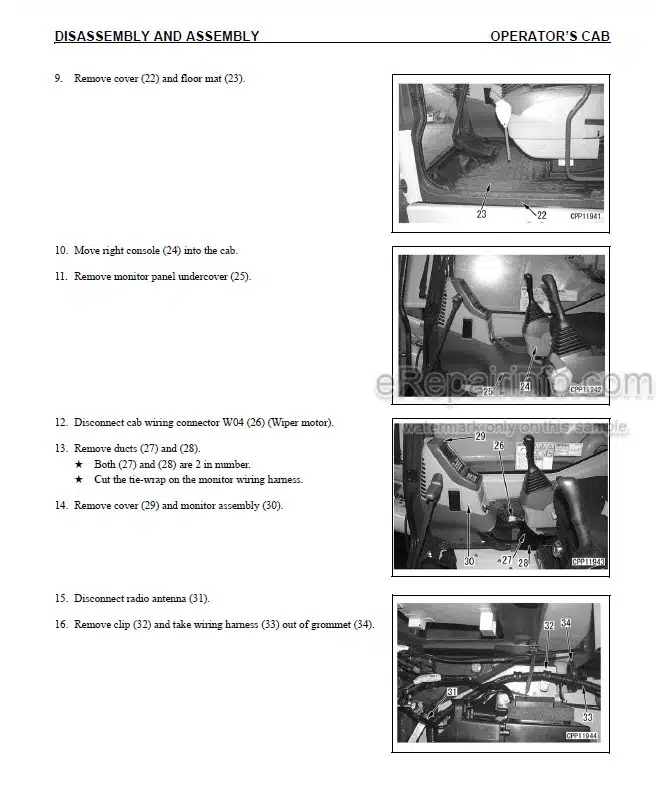 Photo 9 - Komatsu PC200LC-7L PC220LC-7L Shop Manual Hydraulic Excavator CEBM005806 SN A86001-
