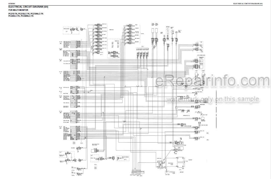 Photo 3 - Komatsu PC210-7K PC210LC-7K PC210NLC-7K PC240LC-7K PC240NLC-7K Shop Manual Hydraulic Excavator UEBM001701 SN K40001-