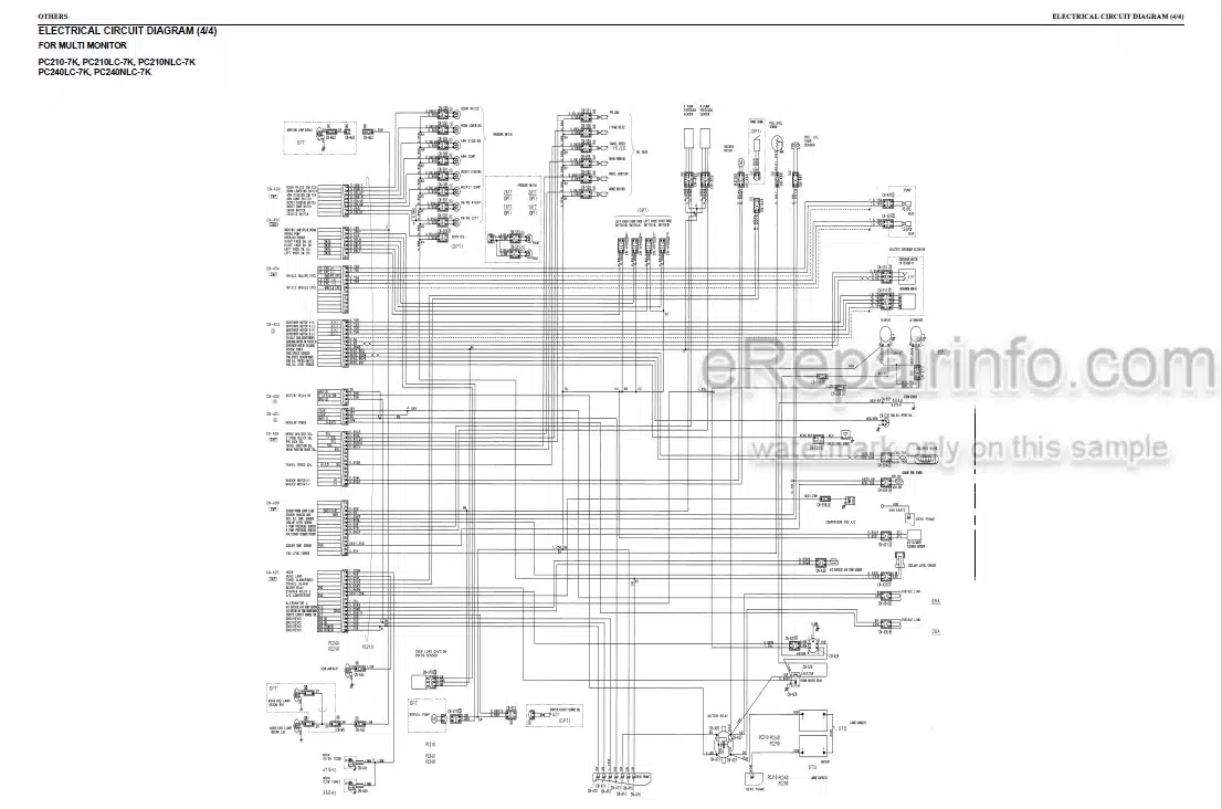 Photo 3 - Komatsu PC210-7K PC210LC-7K PC210NLC-7K PC240LC-7K PC240NLC-7K Shop Manual Hydraulic Excavator UEBM001701 SN K40001-