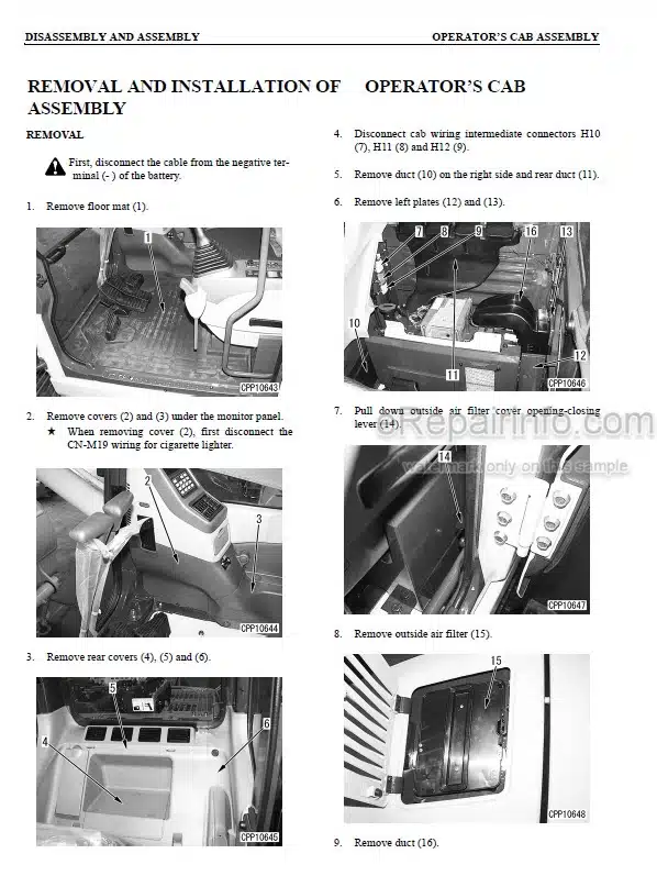 Photo 7 - Komatsu PC210-7K PC210LC-7K PC210NLC-7K PC240LC-7K PC240NLC-7K Shop Manual Hydraulic Excavator UEBM001701 SN K40001-