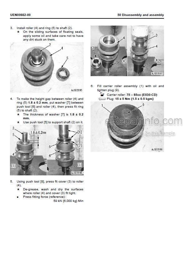 Photo 7 - Komatsu PC210-7K PC210LC-7K PC210NLC-7K PC240LC-7K PC240NLC-7K Shop Manual Hydraulic Excavator UEBM001701 SN K40001-