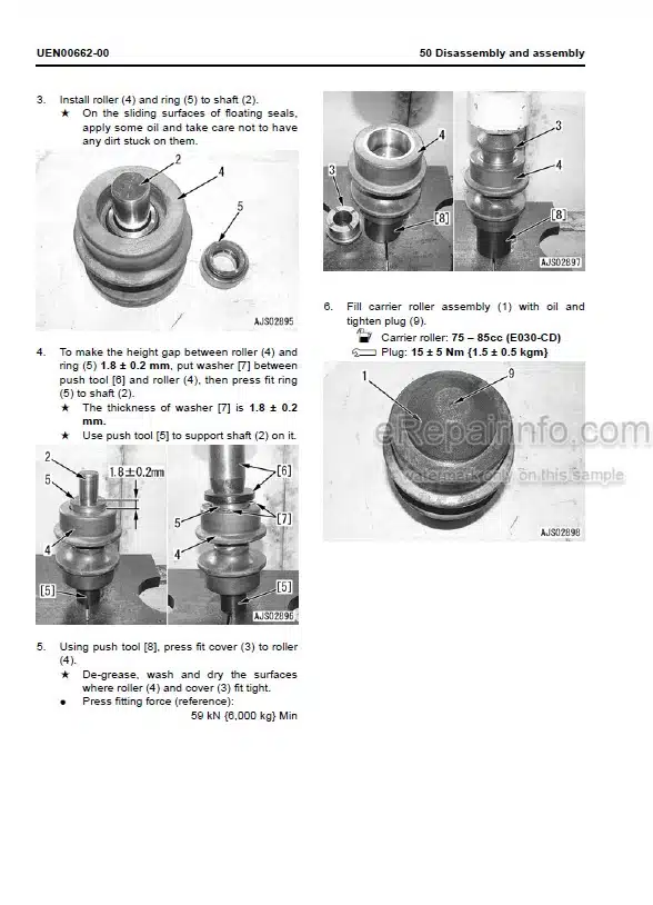 Photo 6 - Komatsu PC210-8 PC210LC-8 PC210NLC-8 PC230NHD-8 PC240LC-8 PC240NLC-8 Shop Manual Hydraulic Excavator UEN0084-07 SN K50001-