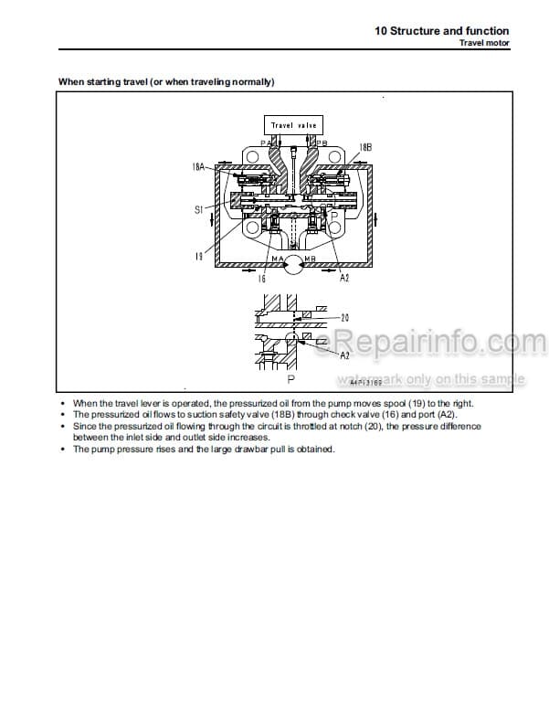 Photo 3 - Komatsu PC210LC-10 Shop Manual Hydraulic Excavator SEN05842-01 SN 450001-