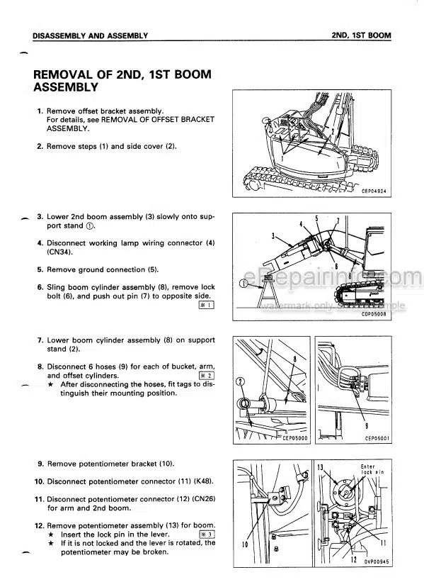 Photo 4 - Komatsu PC228US-2 PC228USLC-1 PC228USLC-2 Shop Manual Hydraulic Excavator SEBM015903