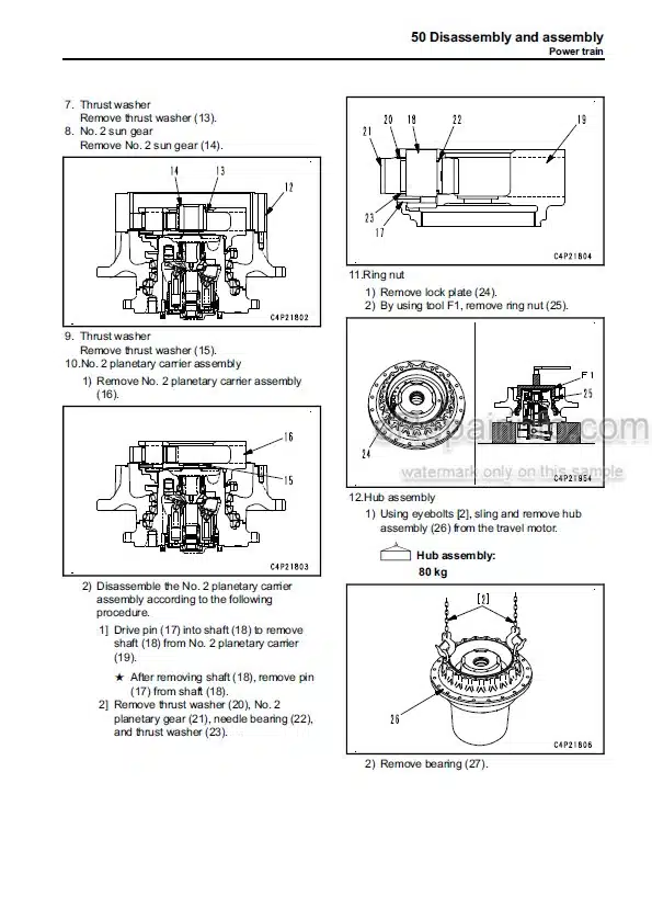Photo 5 - Komatsu PC240LC-10 Shop Manual Hydraulic Excavator SEN05538-02 SN 90001-