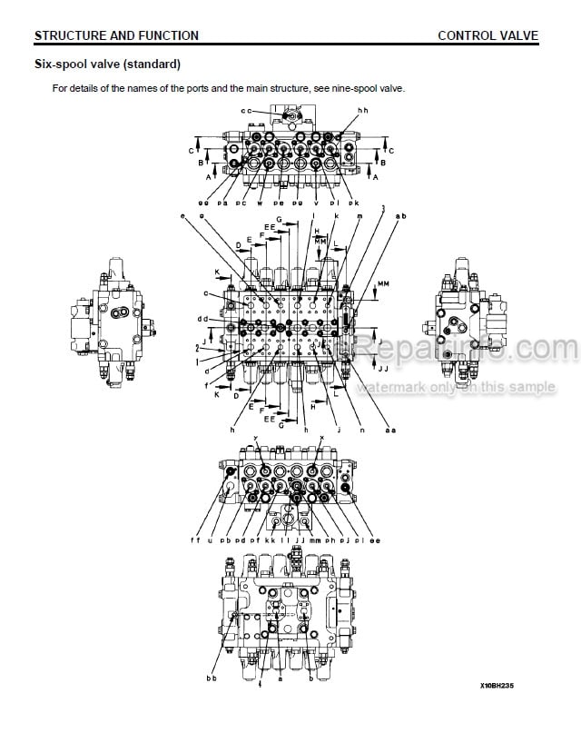 Photo 5 - Komatsu PC270LC-6LE Shop Manual Hydraulic Excavator CEBD003001 SN A83001-