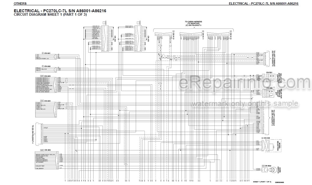 Photo 3 - Komatsu PC270LC-7L Shop Manual Hydraulic Excavator CEBM005905 SN A86001-