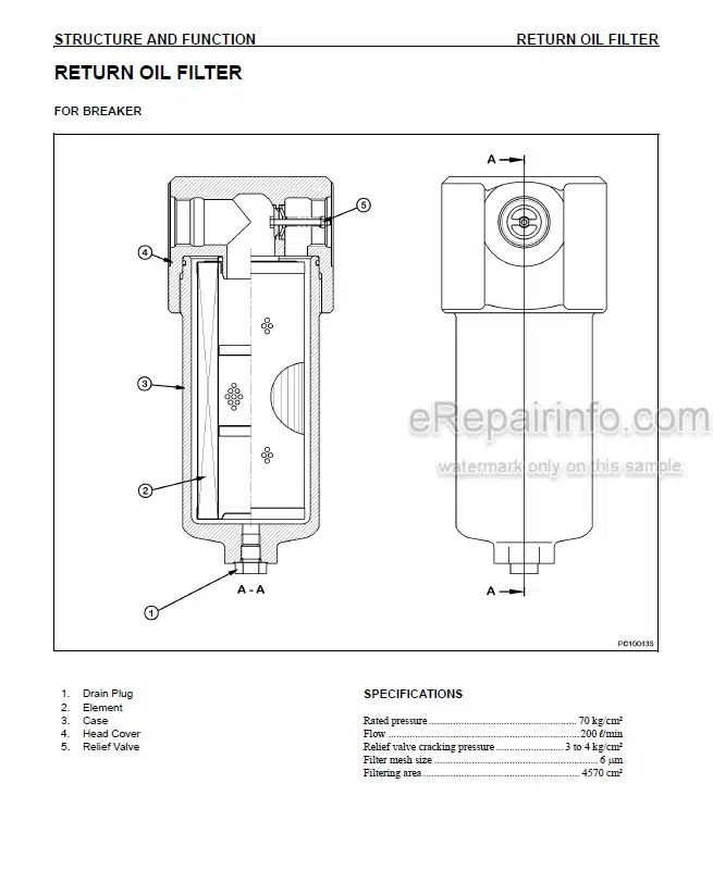 Photo 5 - Komatsu PC270LC-7L Shop Manual Hydraulic Excavator CEBM005905 SN A86001-