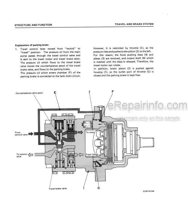 Photo 3 - Komatsu PC300-3 PC300LC-3 PC360LC-3 Shop Manual Hydraulic Excavator SEBM02070308
