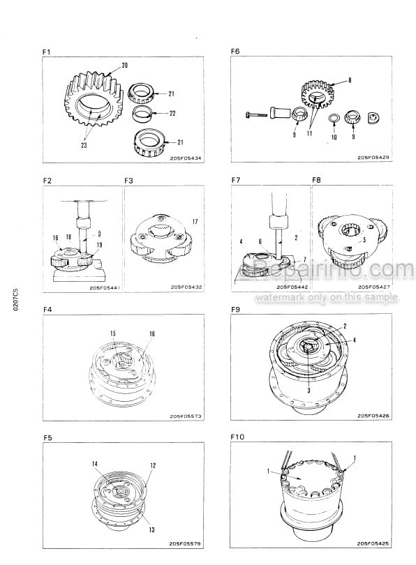 Photo 6 - Komatsu PC300-5 PC300-5 Mighty PC300LC-5 Mighty PC300LC-5  PC300LC-5K PC300HD-5 PC400-5 PC400LC-5 PC400-5 Mighty PC400LC-5 Mighty PC400HD-5 Shop Manual Hydraulic Excavator CEBM207077