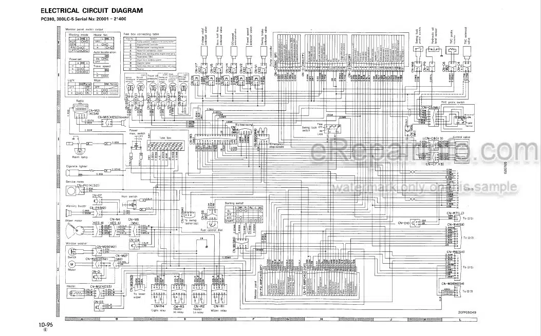 Photo 3 - Komatsu PC300-5 PC300-5 Mighty PC300LC-5 Mighty PC300LC-5  PC300LC-5K PC300HD-5 PC400-5 PC400LC-5 PC400-5 Mighty PC400LC-5 Mighty PC400HD-5 Shop Manual Hydraulic Excavator CEBM207077
