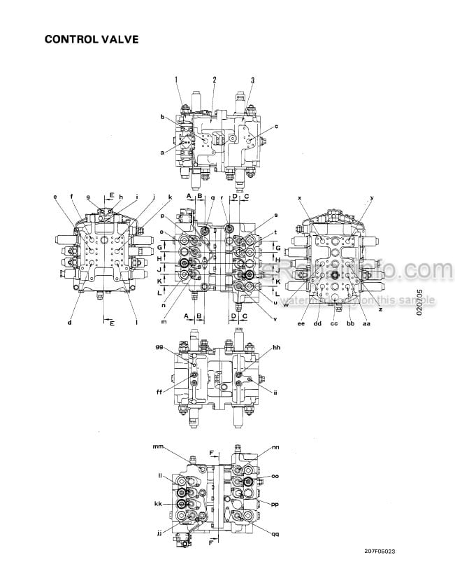 Photo 5 - Komatsu PC300-5 PC300-5 Mighty PC300LC-5 Mighty PC300LC-5  PC300LC-5K PC300HD-5 PC400-5 PC400LC-5 PC400-5 Mighty PC400LC-5 Mighty PC400HD-5 Shop Manual Hydraulic Excavator CEBM207077