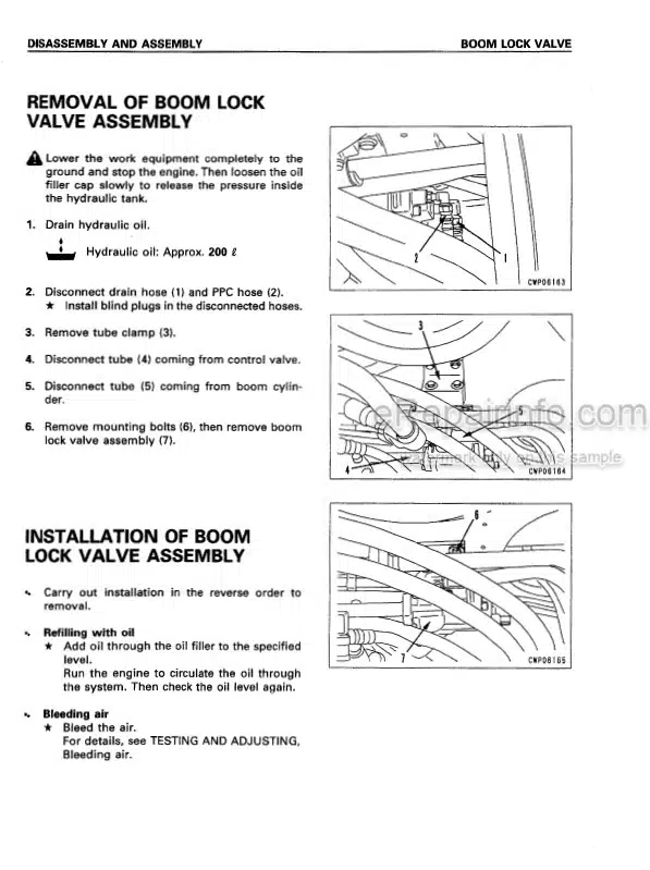 Photo 7 - Komatsu PC300-6 PC300LC-6 PC350-6 PC350LC-6 Shop Manual Hydraulic Excavator SEBM014307