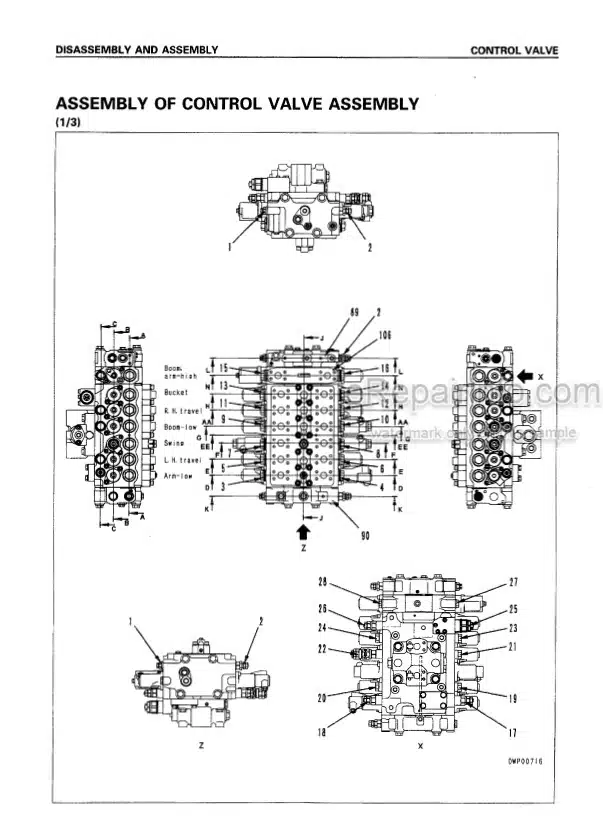 Photo 5 - Komatsu PC300-6 PC300LC-6 PC350-6 PC350LC-6 Shop Manual Hydraulic Excavator SEBM014307