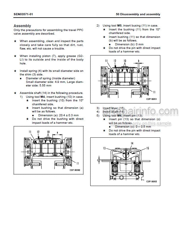 Photo 5 - Komatsu PC300-7E0 PC300LC-7E0 PC350-7E0 PC350LC-7E0 Shop Manual Hydraulic Excavator SEN03537-03