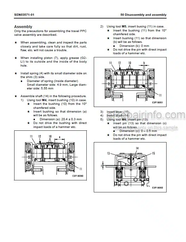 Photo 5 - Komatsu PC300-7E0 PC300LC-7E0 PC350-7E0 PC350LC-7E0 Shop Manual Hydraulic Excavator SEN03537-03