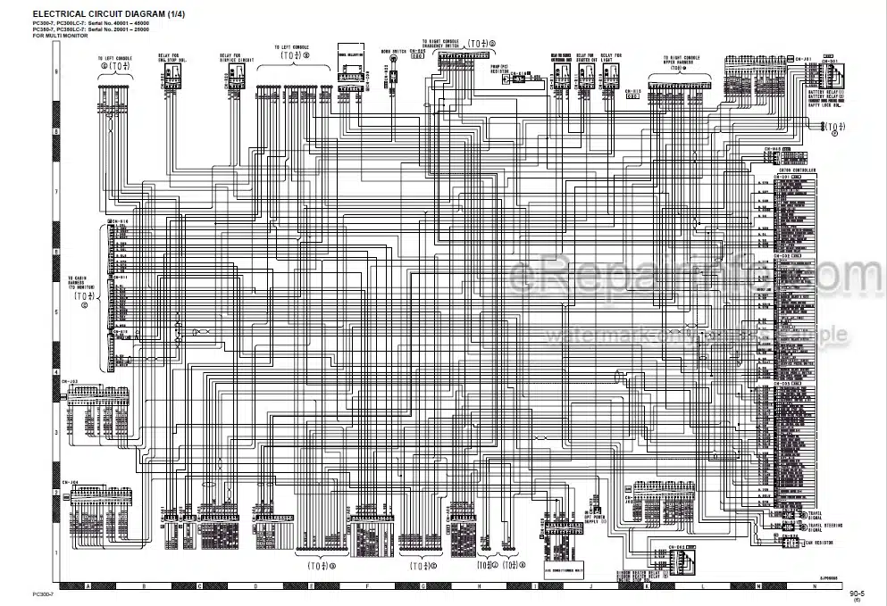 Photo 4 - Komatsu PC300-7 PC300LC-7 PC350-7 PC350LC-7 Shop Manual Hydraulic Excavator SEBM025811