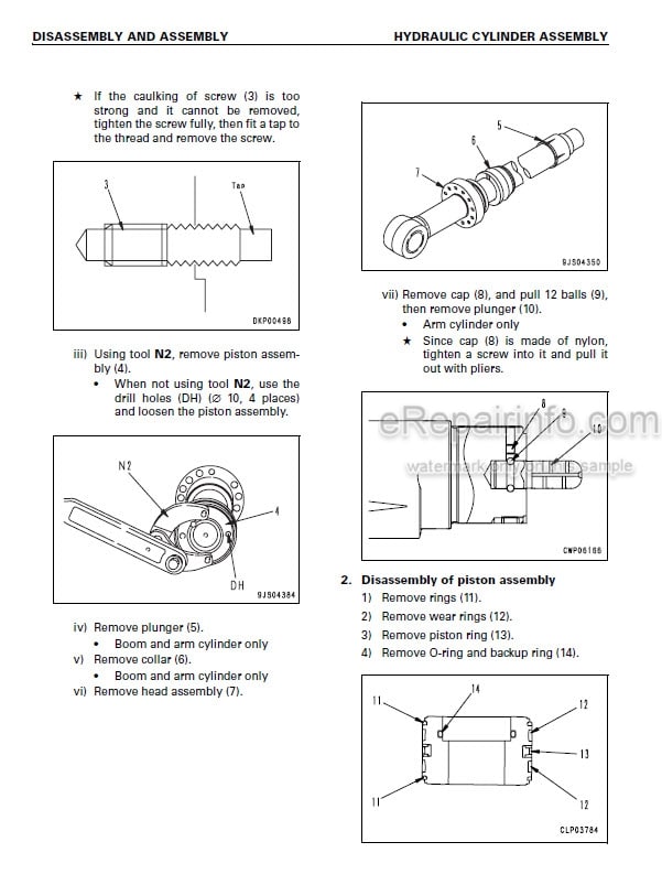 Photo 3 - Komatsu PC300-7 PC300LC-7 PC350-7 PC350LC-7 Shop Manual Hydraulic Excavator SEBM025811