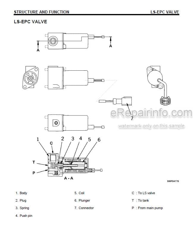 Photo 5 - Komatsu PC300LC-6 PC300HD-6 Shop Manual Hydraulic Excavator CEBM002901 SN A83001-