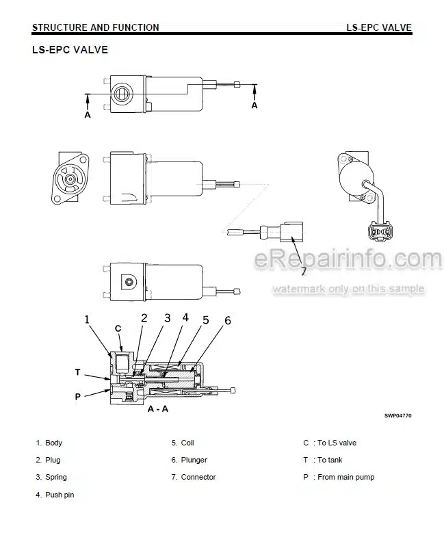 Photo 5 - Komatsu PC300LC-6 PC300HD-6 Shop Manual Hydraulic Excavator CEBM002901 SN A83001-
