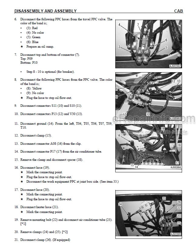Photo 7 - Komatsu PC340LC-7K PC340NLC-7K Shop Manual Hydraulic Excavator UEBM001501 SN K40001-