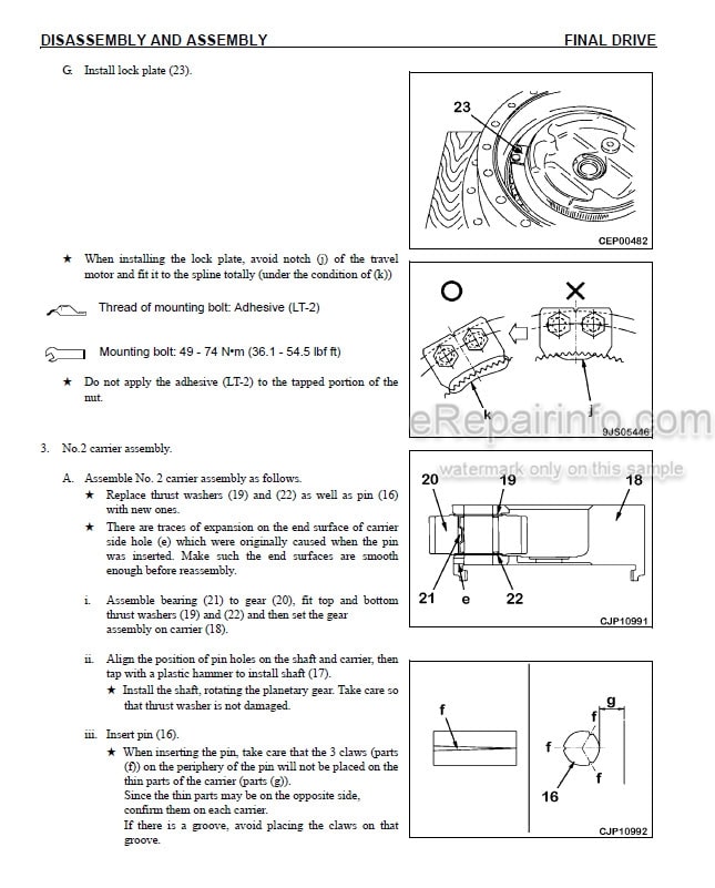 Photo 5 - Komatsu PC350LC-8 PC350HD-8 Shop Manual Hydraulic Excavator CEBM007501