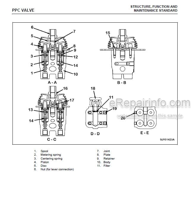 Photo 5 - Komatsu PC350LL3-7E0 Shop Manual Logging And Road Builder Excavator CEBM024301 SN A50001-