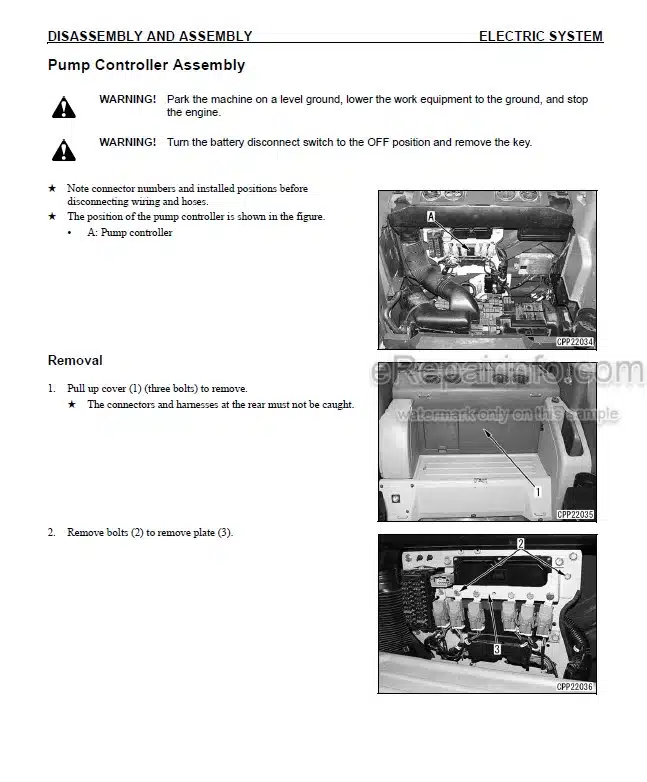 Photo 7 - Komatsu PC350LL3-7E0 Shop Manual Logging And Road Builder Excavator CEBM024301 SN A50001-