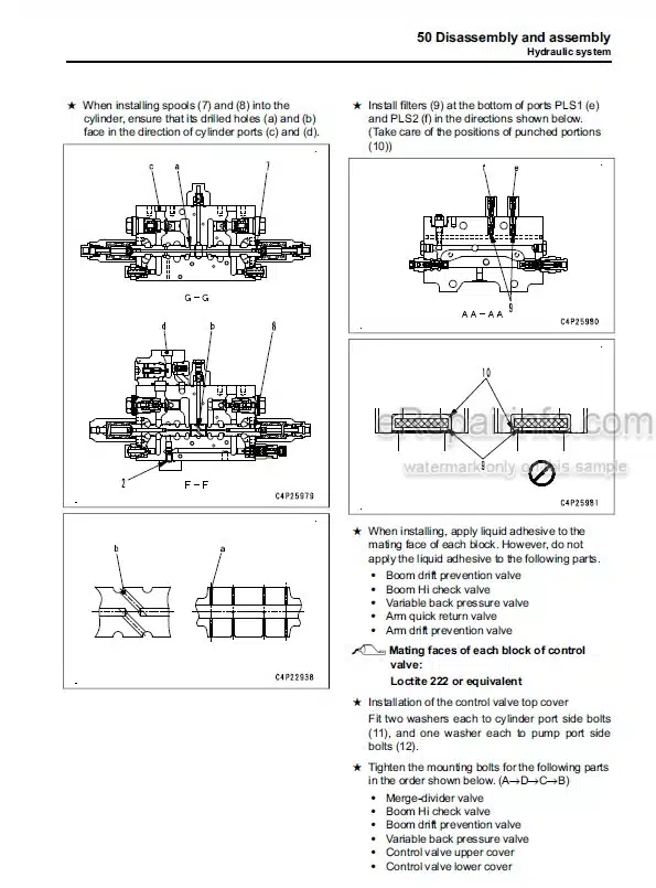Photo 5 - Komatsu PC360LC-10 Shop Manual Hydraulic Excavator SEN05619-03 SN 70001-