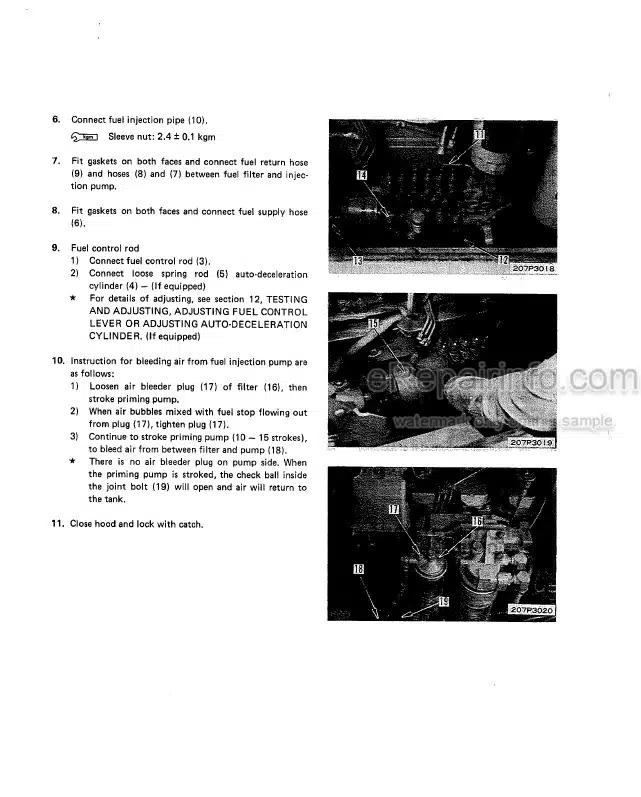 Photo 12 - Komatsu PC400-3 PC400LC-3 Shop Manual Hydraulic Excavator SEBM02080307 SN 11001-
