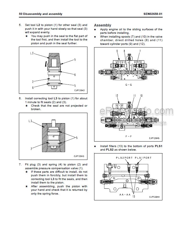 Photo 3 - Komatsu PC400-8 PC400LC-8 PC450-8 PC450LC-8 Shop Manual Hydraulic Excavator SEN02223-12