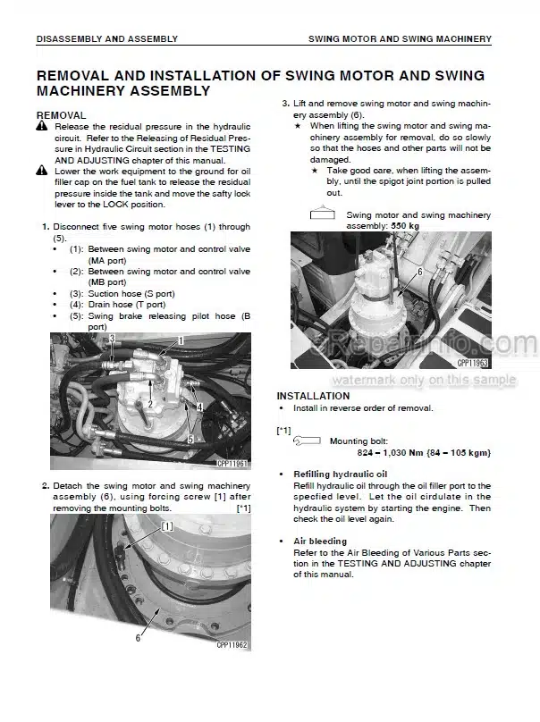 Photo 3 - Komatsu PC450-7K PC450LC-7K Shop Manual Hydraulic Excavator UEBM002300 K40001-