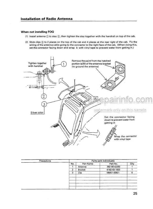 Photo 6 - Komatsu PC1100-6 PC1100SP-6 PC1100LC-6 Field Assembly Instruction Hydraulic Excavator SEAW001100 SN 10001-