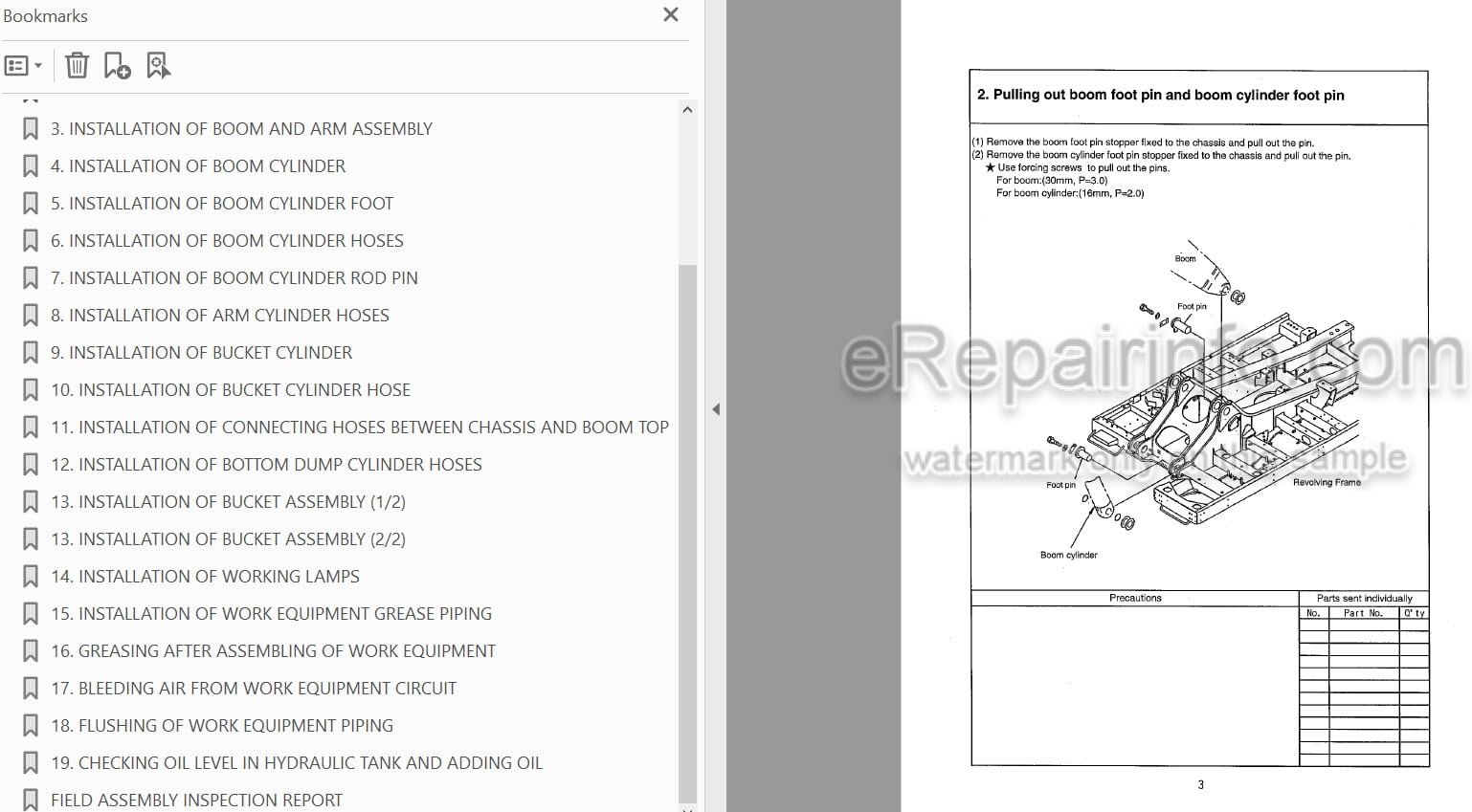 Photo 3 - Komatsu PC600-6 PC600LC-6 Field Assembly Manual Hydraulic Excavator SEAW004900 SN 11101-