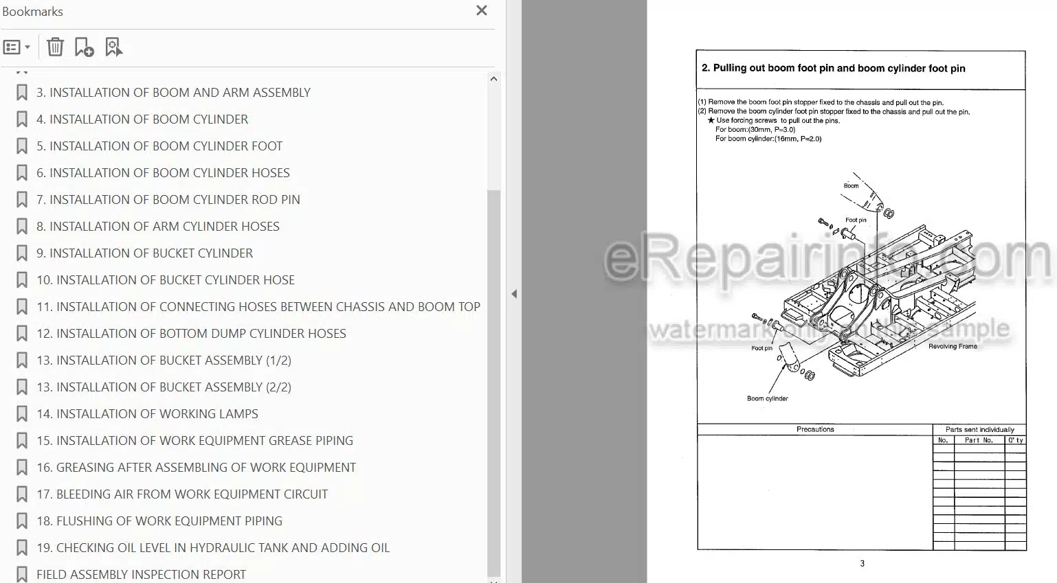 Photo 3 - Komatsu PC600-6 PC600LC-6 Field Assembly Manual Hydraulic Excavator SEAW004900 SN 11101-
