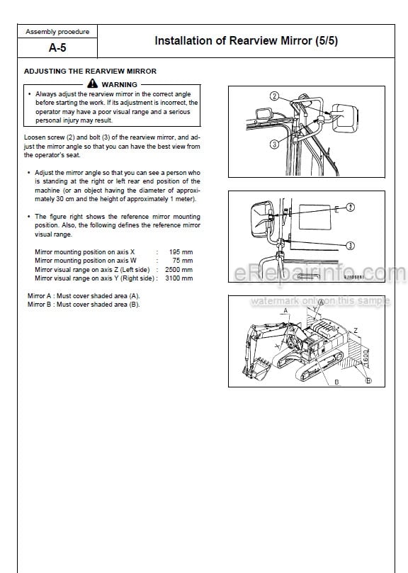 Photo 5 - Komatsu PC600-8E0 PC600LC-8E0 PC650-8E0 PC650LC-8E0 PC700LC-8E0 Field Assembly Instructions Hydraulic Excavator GEN00101-02