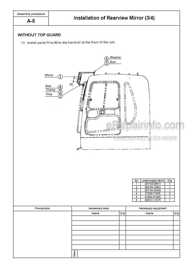 Photo 5 - Komatsu PC600-8 PC600LC-8 Field Assembly Manual Hydraulic Excavator