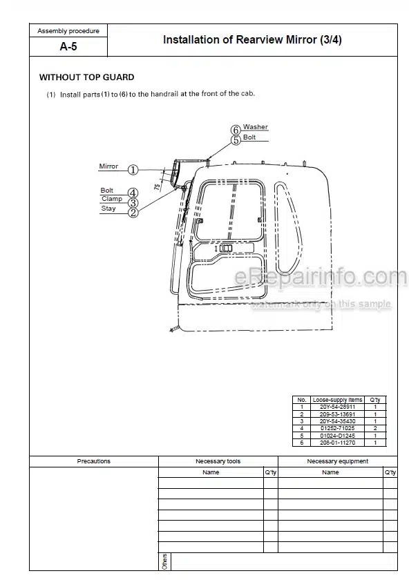 Photo 5 - Komatsu PC600-8 PC600LC-8 Field Assembly Manual Hydraulic Excavator