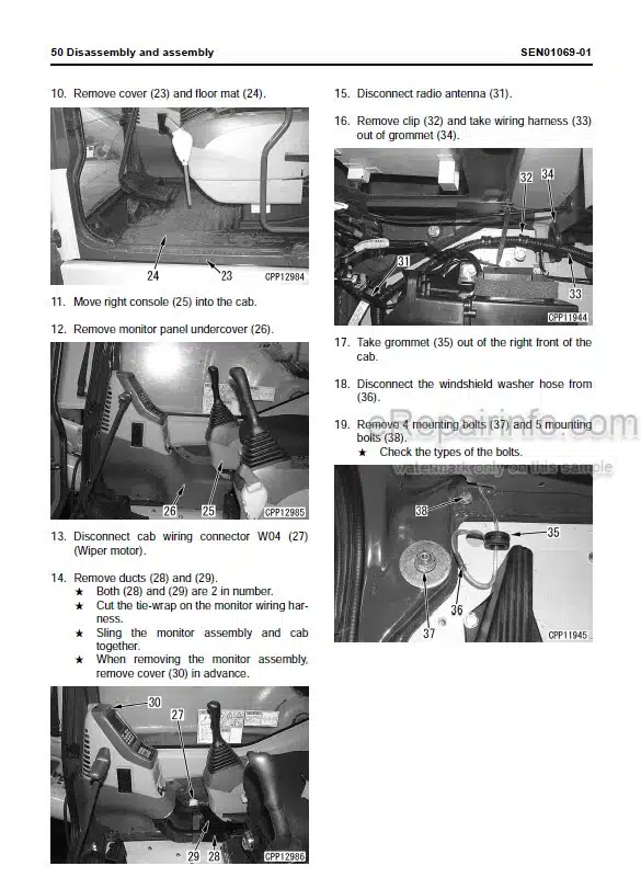 Photo 9 - Komatsu PC600-8 PC600LC-8 Shop Manual Hydraulic Excavator SEN00128-16 SN 30001-