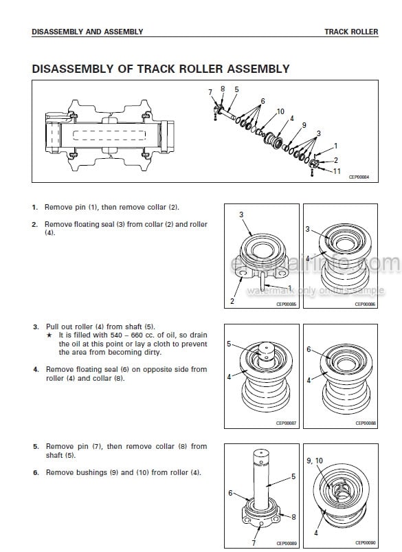 Photo 5 - Komatsu PC600LC-6 Shop Manual Hydraulic Excavator SEBM027100K SN 11064-